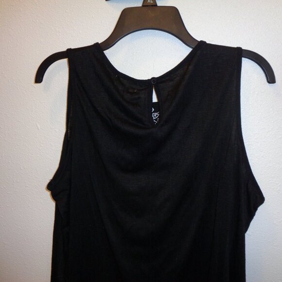 Faded Glory Women's Peasant Black Polyester Tank Top Plus Size XXL NWT - Picture 8 of 10